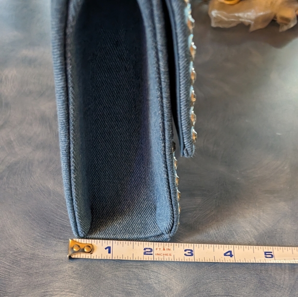 Last One.... Denim Purse with Rhinestones - Picture 9 of 11